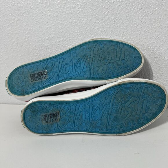 Blowfish Malibu Sneakers Womens 8.5 Red Plaid Grand Canyon Play Slip On Shoes - Picture 11 of 11